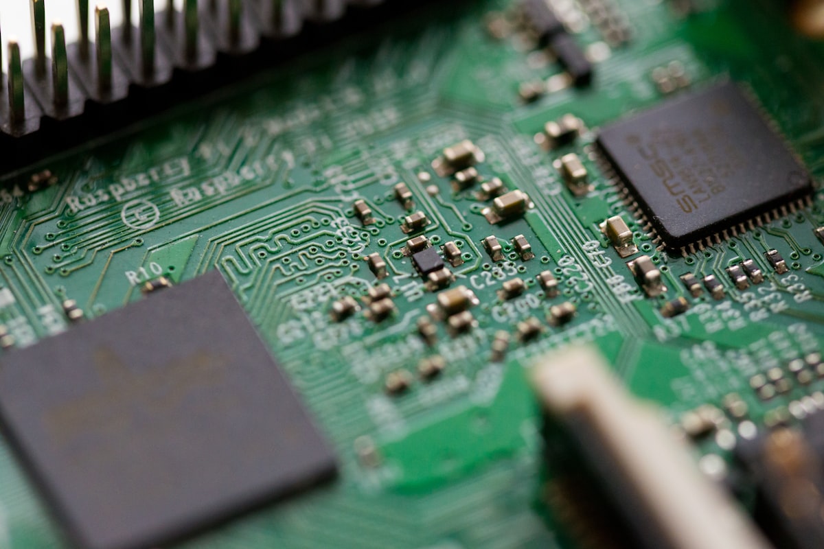 Close-up of a circuit board